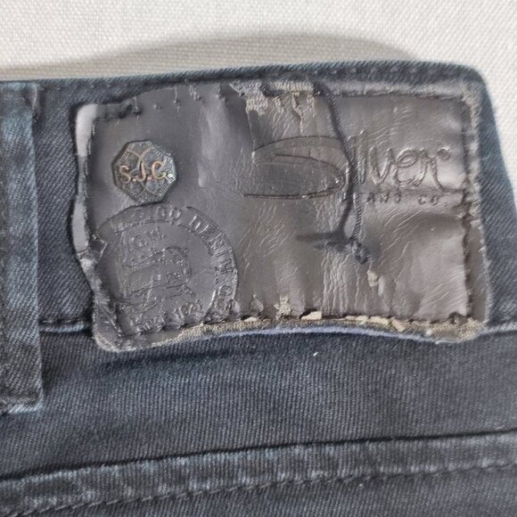 Silver Jeans women's size W30 (32) / L33 black colour Suki Slim - Picture 5 of 13